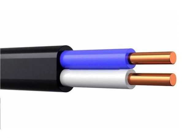 Кабель ВВГ-Пнг(A)-LS 2х2,5 (бухта 100м) Ч БелРосКабель(черный; ГОСТ 16442-80)