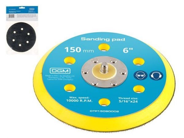 Тарелка на липучке 150 мм., 6' c вентиляц. отв. DGM(d = 150 мм. (6'); 6 вент.отверстий)