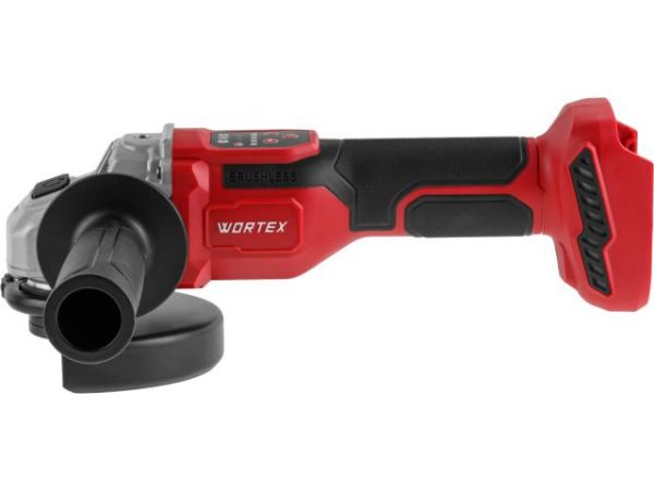 Углошлифмашина WORTEX CAG 1812-2 SE в кор. XLT SOLO БЕСЩЕТ., 18 В, 125 мм, 3000-8500 об/мин(бесщ. двиг., 6ти ступ. рег. об., вкл/выкл на панели, 3000-8500 об/мин; Anti-Kickback; Drop-Stop)