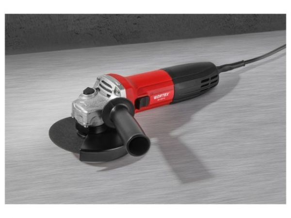 Одноручная углошлифмашина WORTEX AG 1207-5 в кор. 720 Вт, 125 мм, 10 000 об/мин(Пылезащита двигателя и подшипника, 5 отрезных кругов в ПОДАРОК!)