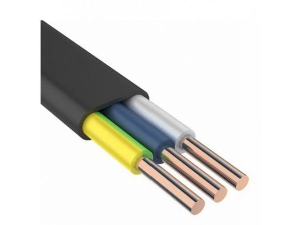 Кабель ВВГ-Пнг(A)-LS 3х4 (бухта 100м) Ч БелРосКабель(0,66 черн (100м); 16442-80 ГОСТ)