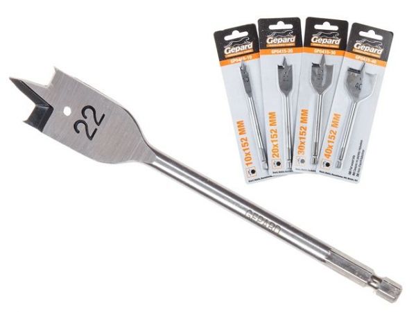 Сверло по дереву перьевое ф18мм GEPARD (GP0415-18)(Impact, перовое)