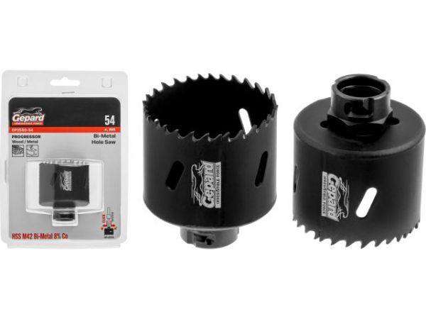 Коронка биметаллическая  d54 мм PROGRESSOR GEPARD