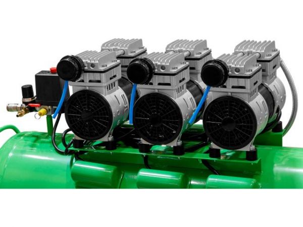 Компрессор ECO AE-100-OF1 безмасляный(420 л/мин, 8 атм, коаксиальный, безмасляный, ресив. 100 л, 230 В, 2,4 кВт)