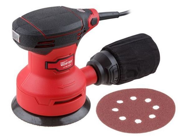 Эксцентриковая шлифмашина WORTEX LX RS 1225 в кор. 240 Вт, 125 мм, 12000 об/мин(Амплитуда колебаний, мм: 2, масса, кг: 1,3;)