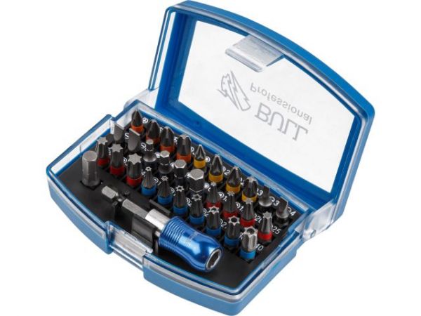 Набор бит BULL IMB 32 Basic в кейсе(58-62 HRC, 32 предмета)