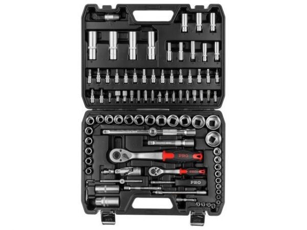 Набор головок и бит 94пр. 1/4',1/2' PRO STARTUL STUTTGART (PRO-094S)(6 граней)