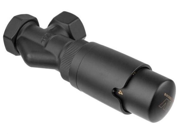 Комплект кранов осевой 1/2' для радиатора Черный, AV Engineering (инд. упак.)(M30x1.5)