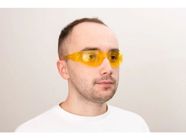 Очки открытые JETA SAFETY Eclipse янтарные(облегченные)