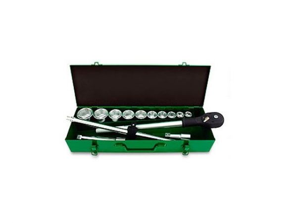 Набор головок 3/4' 22-50мм 14предм. 6гр. металл.кейс TOPTUL