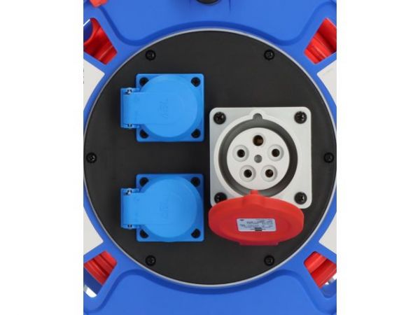 Удлинитель на катушке 25м IP44 (2роз.+1 на 400В cо штекером; с/з) Garant Brennenstuhl(до -35 °C, кабель сигнального красного цвета)