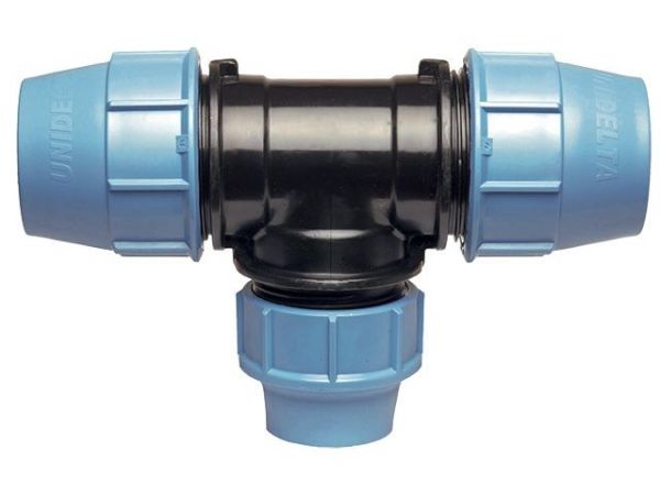 Тройник ПЭ ред. 25х20х25 Unidelta(Для ПЭ (полиэтиленовых) труб)
