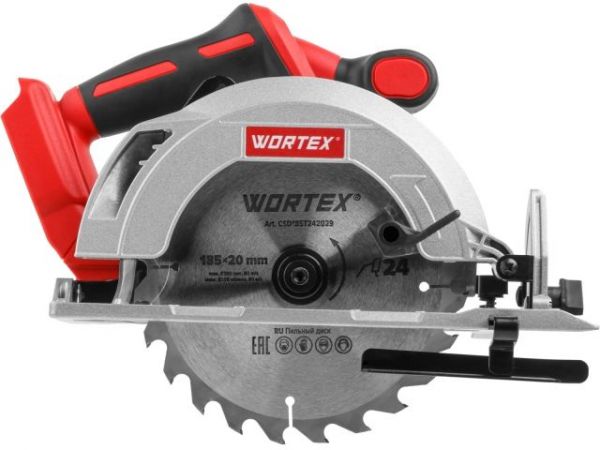 Циркулярная пила WORTEX CCS 1819-1 в чем. ALL1 XLT SET БЕСЩЕТ., 18 В, 185 мм, до 63 мм(ЗУ 2А)