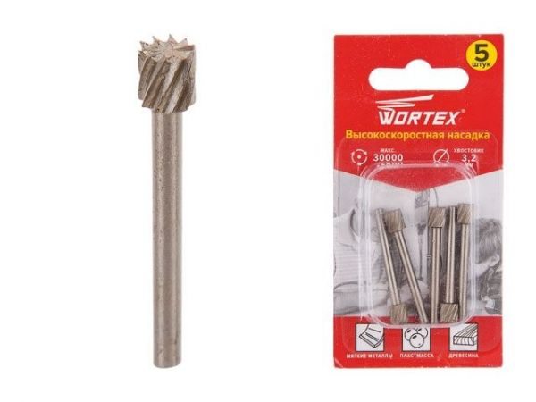 Высокоскоростная насадка 5.6 мм WORTEX(раб. диам. 5.6 мм, диам. хвостовика 3.2 мм, 30000 об/мин)