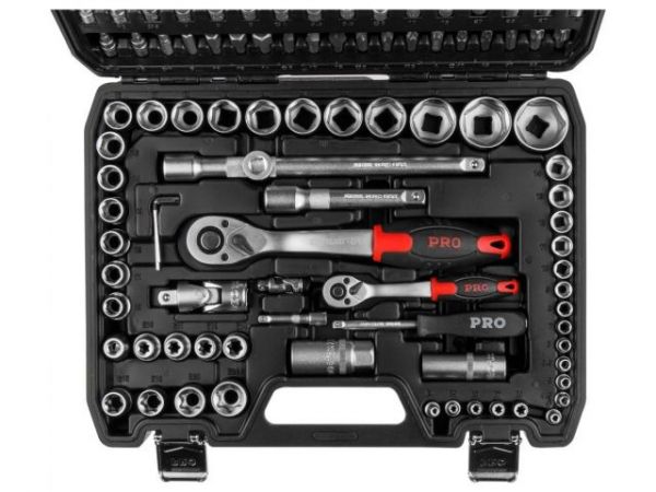 Набор головок и бит 108пр. 1/4',1/2' PRO STARTUL STUTTGART (PRO-108S)(6 граней)