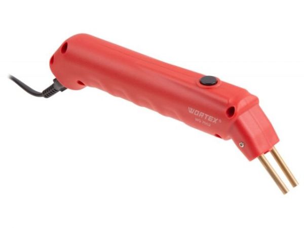 Пистолет для пайки пластика WORTEX WG 7002 в чем. 70 Вт, 402 С, 260 г,(70 Вт, 402 С, 260 г, ремонт всех видов пластика)