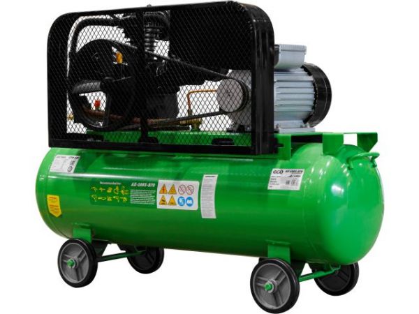 Компрессор ECO AE-1003-B70 ременной(580 л/мин, 8 атм, ременной, масляный, ресив. 100 л, 230 В, 3.00 кВт)