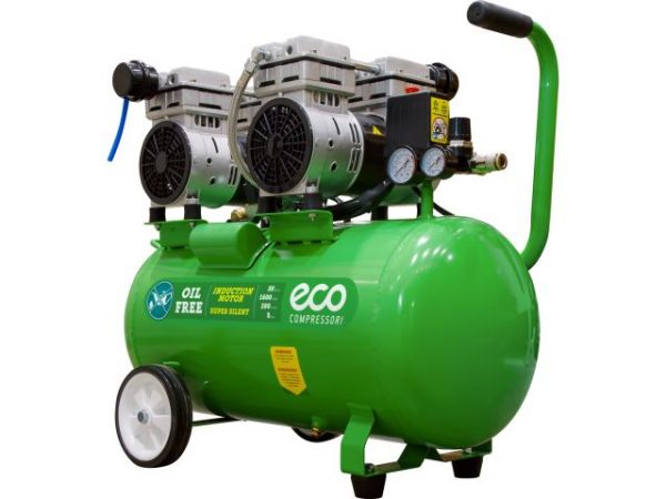 Компрессор ECO AE-50-OF1 безмасляный(280 л/мин, 8 атм, коаксиальный, безмасляный, ресив. 50 л, 220 В, 1,6 кВт)