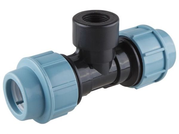 Тройник ПЭ 25 х 1/2' вн., AV Engineering(Полипропилен, макс.  16 бар, макс.  40 °С)