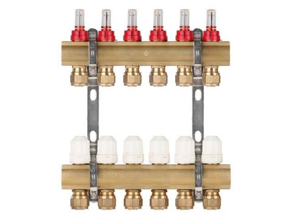 Коллекторная группа AVE777, 6 вых. AV Engineering(PRO серия Для теплого пола и водоснабжения)