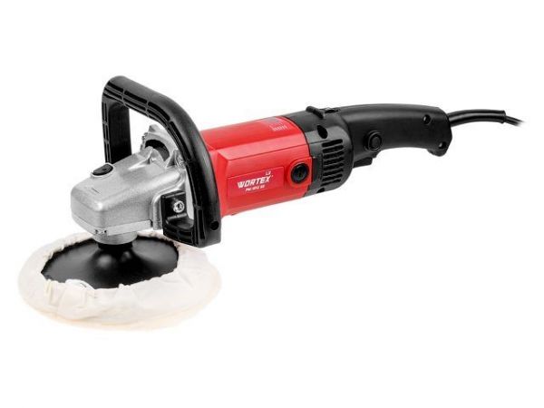 Полировальная машина WORTEX LX PM 1812 SE в кор. 1200 Вт, 180 мм, 1000-3000 об/мин(Регул. об., плавный пуск)