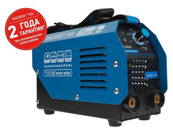 Инвертор сварочный SOLARIS MMA-200D(230В; 20-140 А; 70В; электроды диам. 1.6-4.0 мм; вес 3.1 кг)