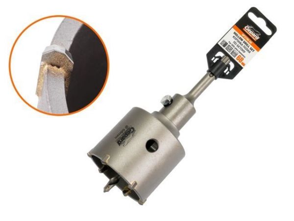 Коронка полая по бетону SDS+ d68мм GEPARD (GP2150-68)(сверло корончатое, коронка буровая)