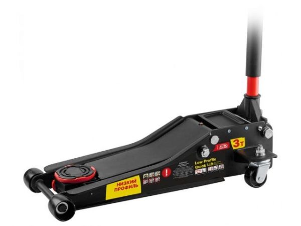 Домкрат подкатной 3т быстрый подъем 75-505мм STARTUL AUTO (ST8013-04)(h min 75мм, h max 505мм, Quick LIFT, низкопрофильный)