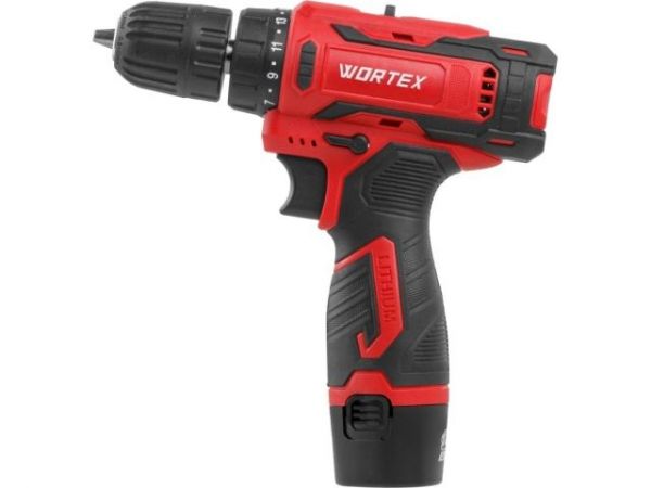 Дрель-шуруповерт WORTEX BD 1220 Li в чем. 12 В, 30 Н*м, 2х1.5 А*ч, БЗП 10 мм(шурупы до 6 мм)