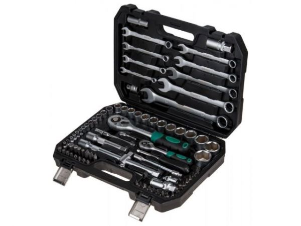 Набор головок и ключей 82пр. ВОЛАТ(1/4', 1/2', 6 граней)