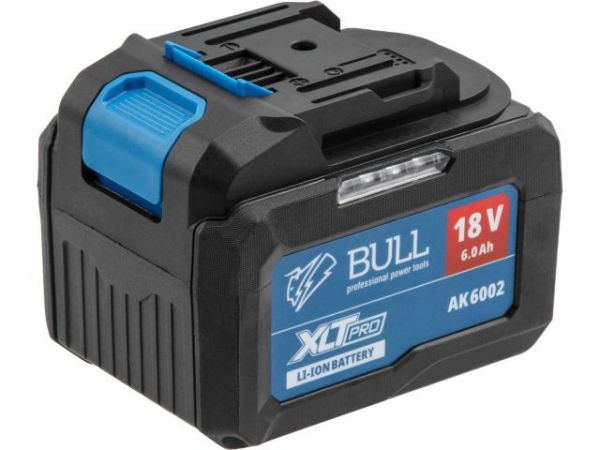 Аккумулятор BULL AK 6002 18.0 В, 6.0 А/ч, Li-Ion XLTpro(18 В, 6 А*ч, Li-ion)