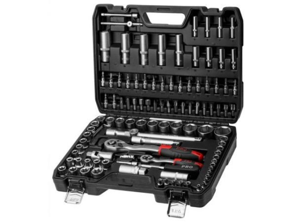 Набор головок и бит 108пр. 1/4',1/2' PRO STARTUL STUTTGART (PRO-108S)(6 граней)