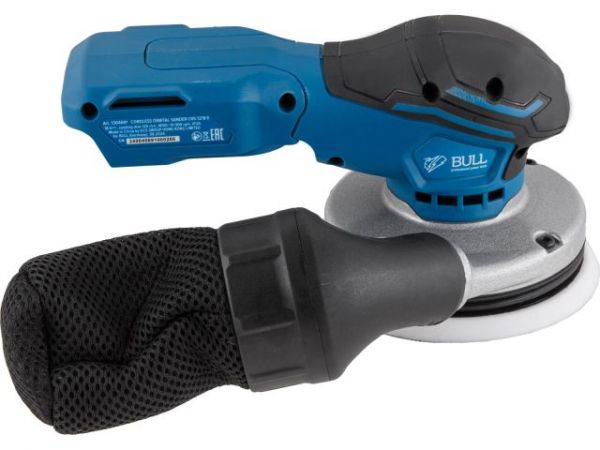 Эксцентриковая шлифмашина BULL CRS 1218 E в кор. XLTpro SOLO БЕСЩЁТ., 18 В, 125 мм(Регул. об., амплитуда колебаний: 2,5 мм)