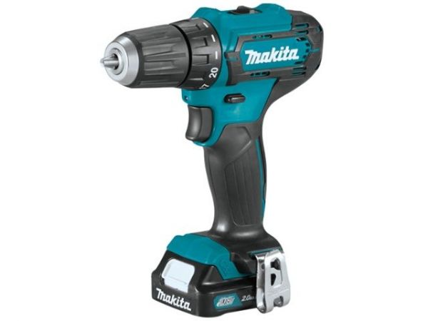 Дрель-шуруповерт MAKITA CXT DF 333 DWAE в чем. (12.0 В, 2 акк., 2.0 А/ч Li-Ion, 2 скор., 30 Нм, шурупы до 8 мм)