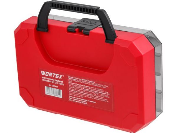 Набор аксессуаров для гравера WORTEX 272 предметов (универсальный)(Цанги: 1,6 мм, 2,4 мм, 3,2 мм)