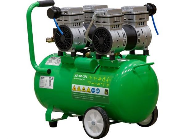 Компрессор ECO AE-50-OF1 безмасляный(280 л/мин, 8 атм, коаксиальный, безмасляный, ресив. 50 л, 220 В, 1,6 кВт)