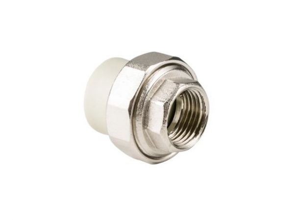 Американка ПП вн. 32х3/4', сер. РТП(Соединение разборное внутренняя резьба полипропиленовое)