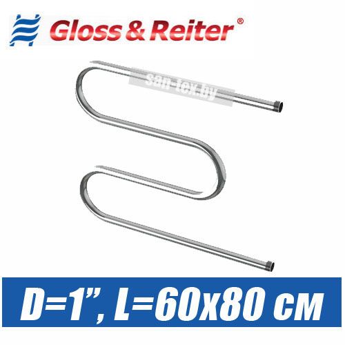 Полотенцесушитель водяной М-образный М. 60х80 (1")