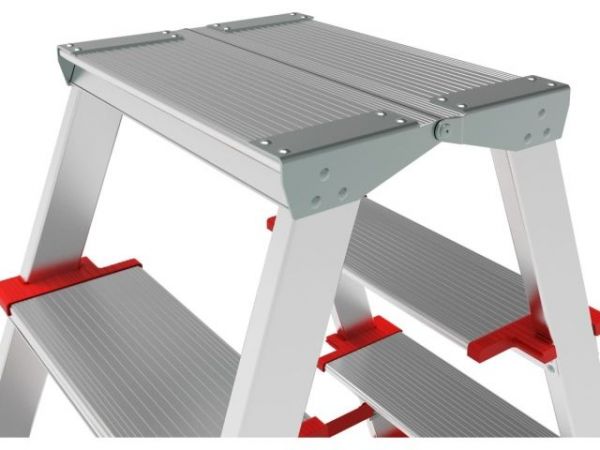 Лестница-стремянка алюм. двухст. 110 см 5 ступ. 7,5кг NV 3127 Новая высота(Макс. нагрузка - 225 кг.)