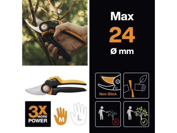 Секатор плоскостной FISKARS Xseries PowerGear M P921