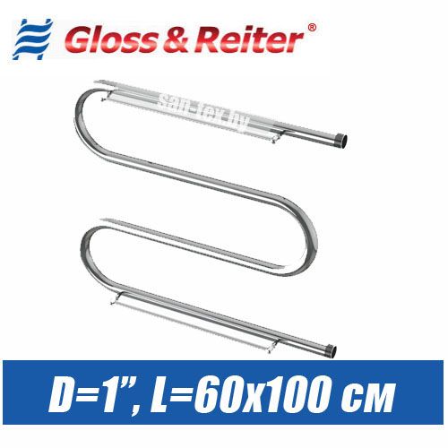 Полотенцесушитель водяной М-образный М.1. 60х100 (1")