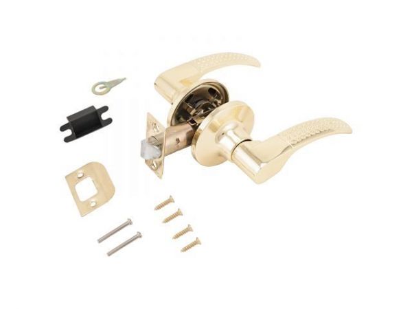 Защелка врезная межкомнатная 8510 PS PB золото пустая СТАНДАРТ