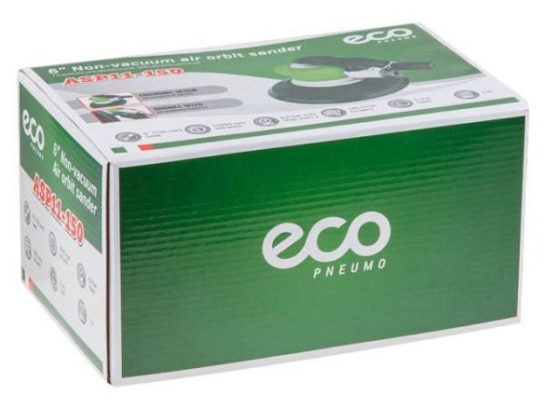 Пневмошлифмашина эксцентриковая ECO ASP11-150(150 мм / 6'; Эксцентр.: 5 мм; 10 000 об/мин; 180 л/мин)