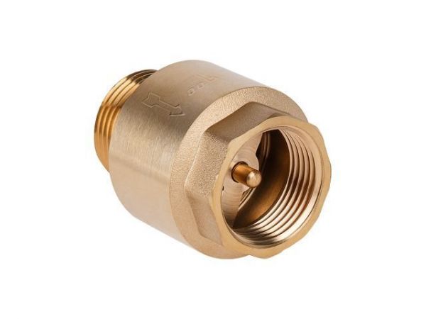 Клапан обратный 1' вн.-нар., AV Engineering (инд. упак.)(Латунь, макс.  16 бар, макс.  110 °С)