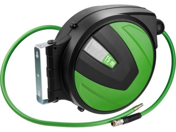 Шланг армированный на катушке ф 10/16 мм с быстросъемн. соед. ECO (длина 15 м)(толщ.стенки: 3 мм)