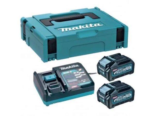 Комплект PSK MKP1G002 40V XGT аккумулятор  BL4040 (2 шт.) + зарядное устройство DC40RA XGT в кейсе(2 шт. BL4040+зар. DC40RA + кейс MACPAK1)