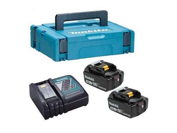 Комплект аккумулятор LXT 18.0 В BL1840B 2 шт. + зарядное устройство DC18RC в кейсе(Набор BL1840B 18V 4,0 Ah 2 шт. + DC18RC)