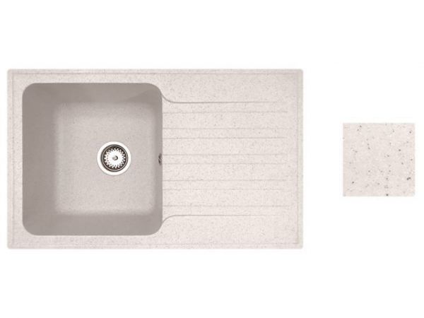 Мойка кухонная из искусственного камня ART песочный 770х475 мм, AV Engineering