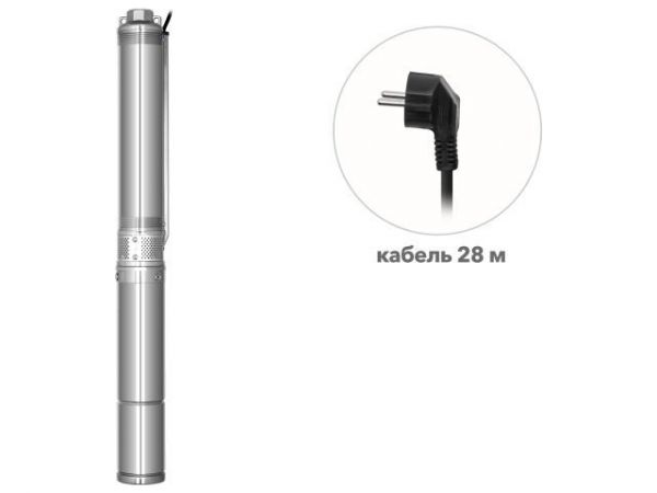 Насос скважинный центробежный GOOD WORK 3-2700/23-3/8 A&P(250 Вт, 3,6 м3/ч, 32м, 3' / 7,62 см)