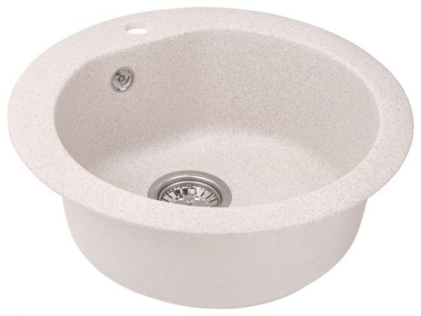 Мойка кухонная из искусственного камня GOLD песочный 505х505 мм, AV Engineering